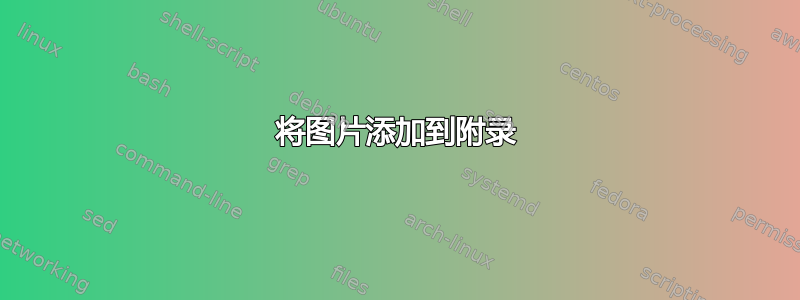 将图片添加到附录