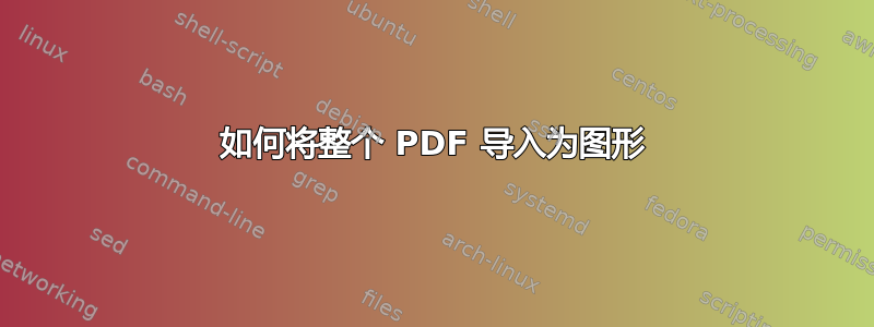 如何将整个 PDF 导入为图形