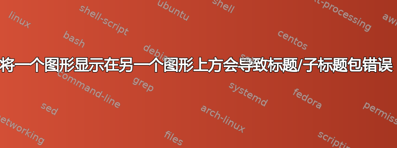 将一个图形显示在另一个图形上方会导致标题/子标题包错误