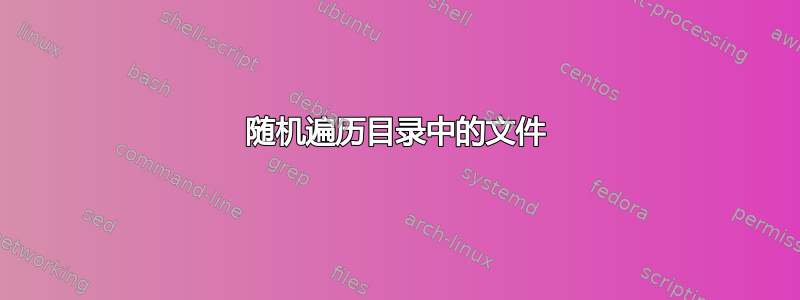 随机遍历目录中的文件