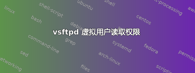 vsftpd 虚拟用户读取权限