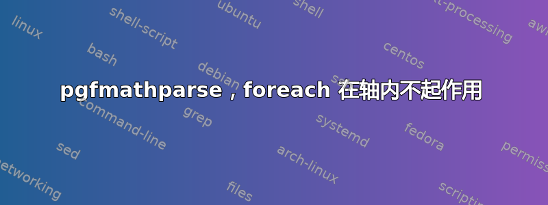 pgfmathparse，foreach 在轴内不起作用