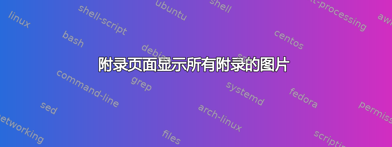 附录页面显示所有附录的图片