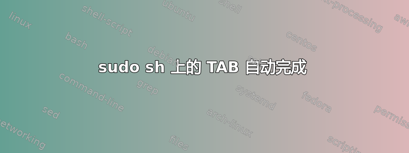 sudo sh 上的 TAB 自动完成