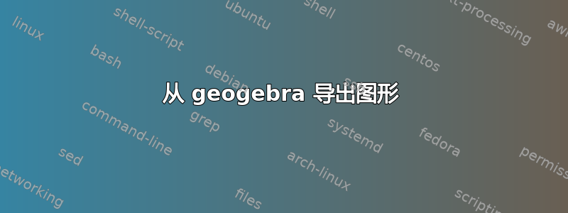 从 geogebra 导出图形