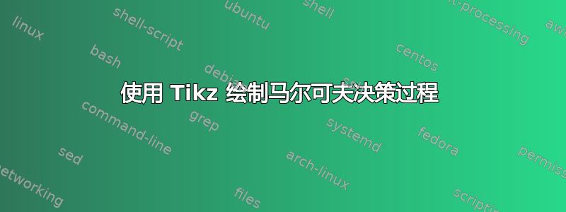 使用 Tikz 绘制马尔可夫决策过程