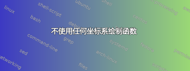 不使用任何坐标系绘制函数