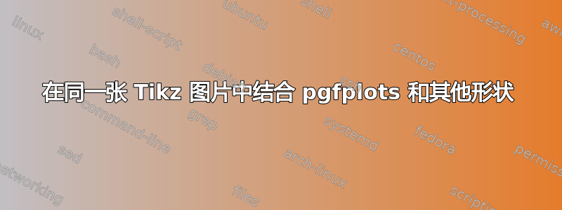 在同一张 Tikz 图片中结合 pgfplots 和其他形状