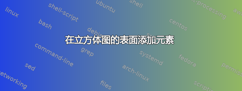 在立方体图的表面添加元素