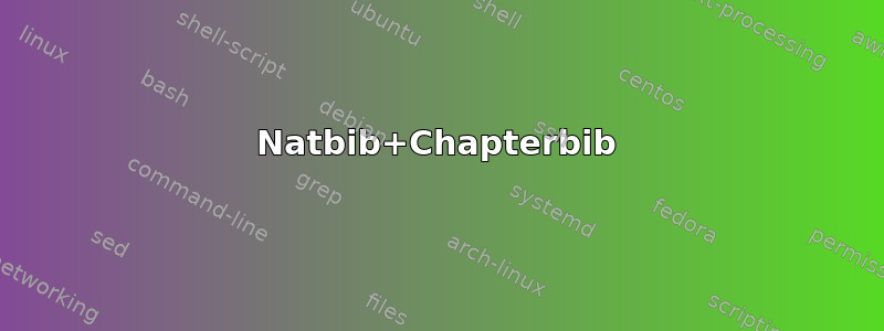 Natbib+Chapterbib