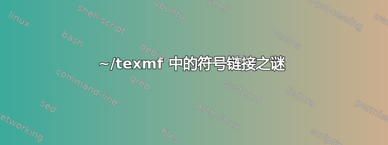 ~/texmf 中的符号链接之谜