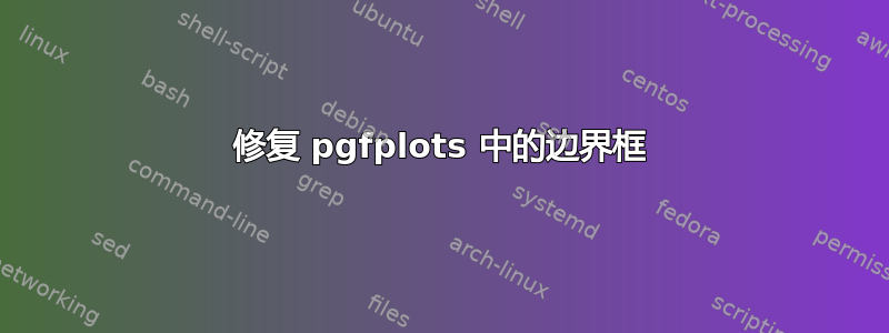 修复 pgfplots 中的边界框