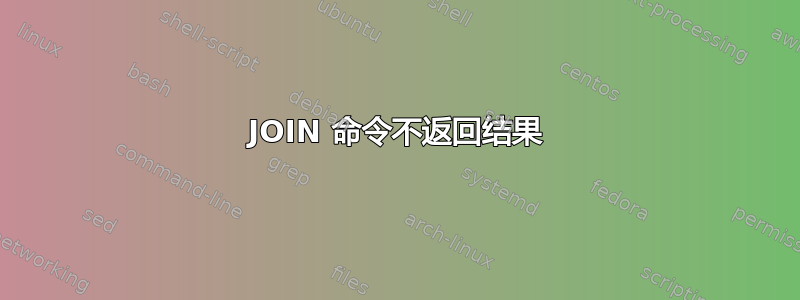 JOIN 命令不返回结果