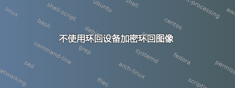 不使用环回设备加密环回图像