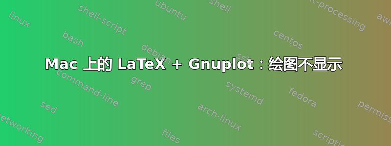 Mac 上的 LaTeX + Gnuplot：绘图不显示