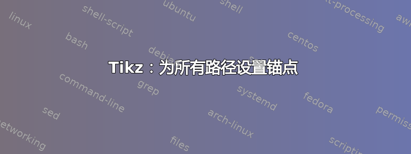 Tikz：为所有路径设置锚点