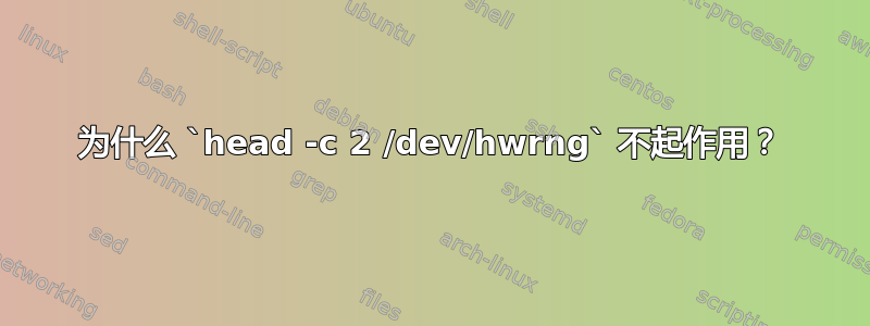 为什么 `head -c 2 /dev/hwrng` 不起作用？