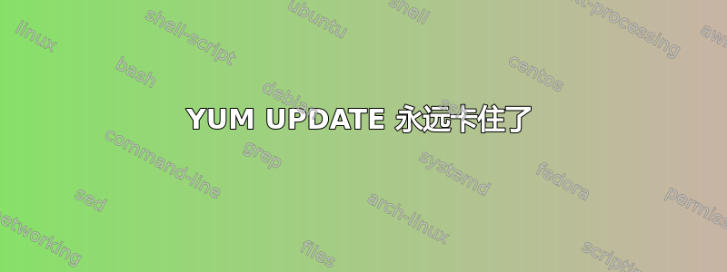 YUM UPDATE 永远卡住了