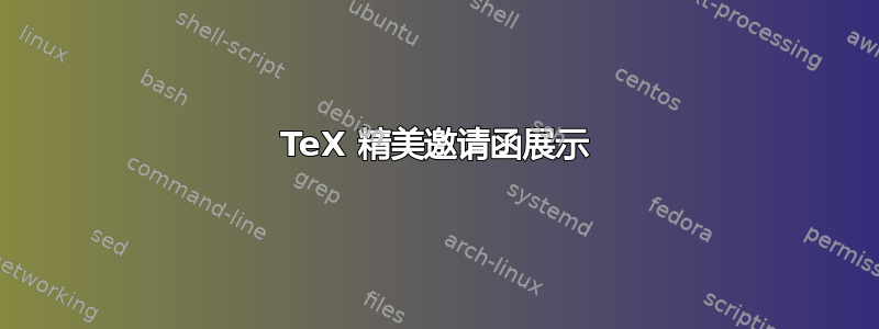 TeX 精美邀请函展示