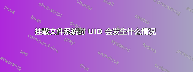 挂载文件系统时 UID 会发生什么情况