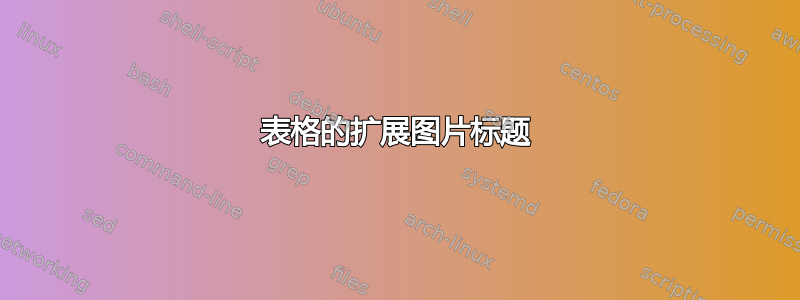 表格的扩展图片标题