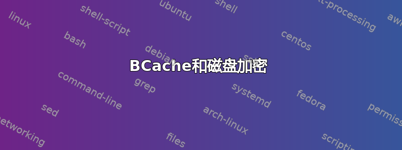 BCache和磁盘加密