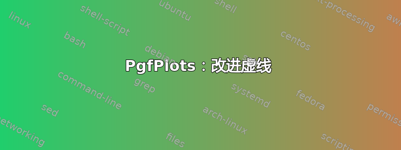 PgfPlots：改进虚线