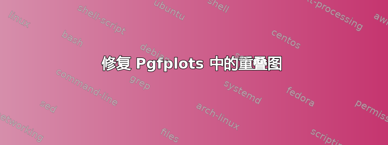 修复 Pgfplots 中的重叠图