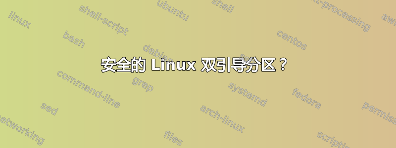 安全的 Linux 双引导分区？