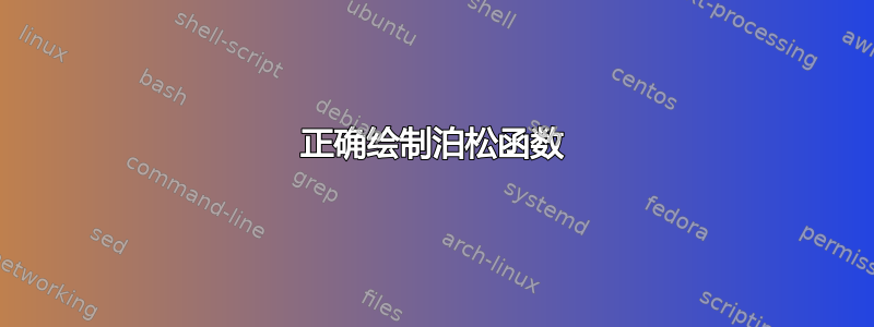 正确绘制泊松函数