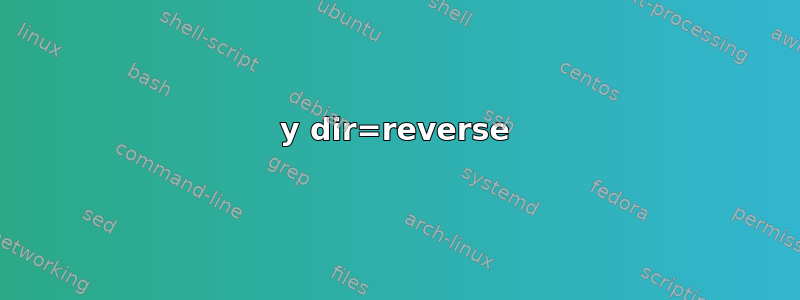 y dir=reverse