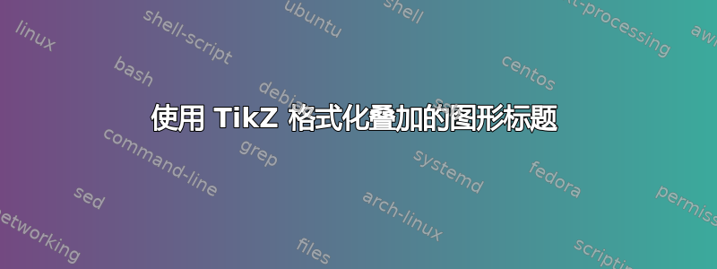 使用 TikZ 格式化叠加的图形标题