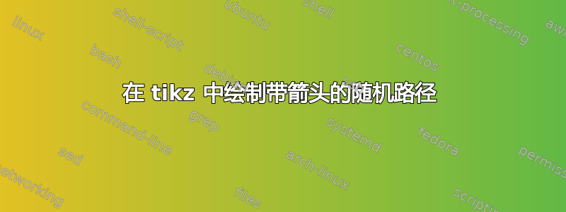 在 tikz 中绘制带箭头的随机路径