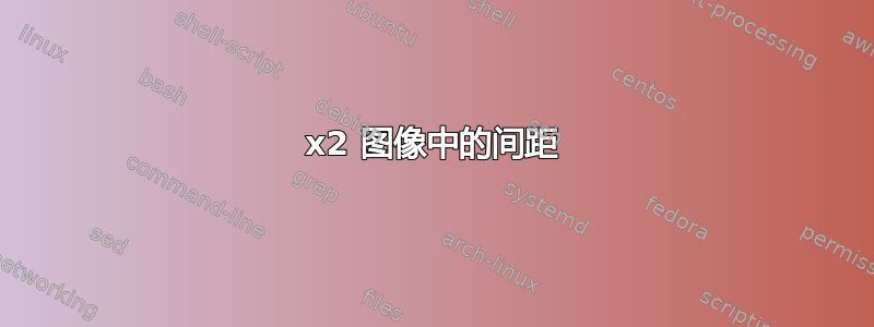 2x2 图像中的间距