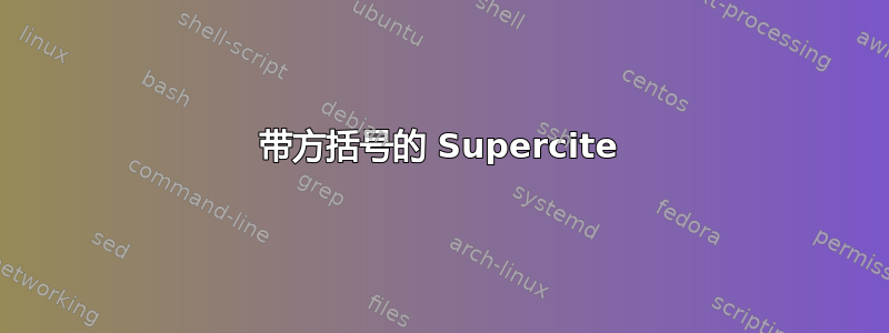 带方括号的 Supercite