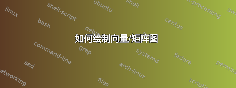 如何绘制向量/矩阵图