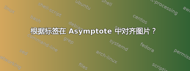 根据标签在 Asymptote 中对齐图片？