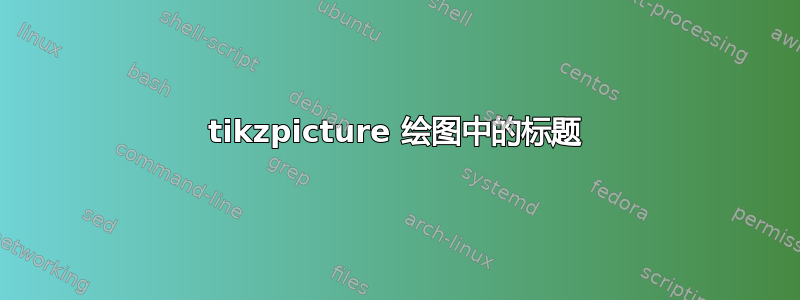 tikzpicture 绘图中的标题