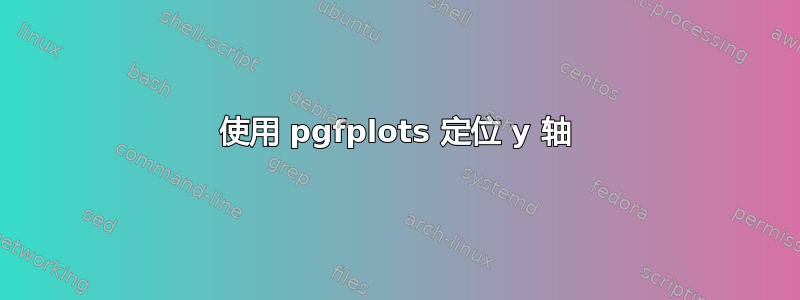 使用 pgfplots 定位 y 轴