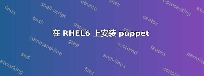 在 RHEL6 上安装 puppet