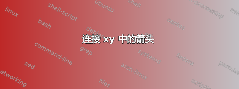 连接 xy 中的箭头