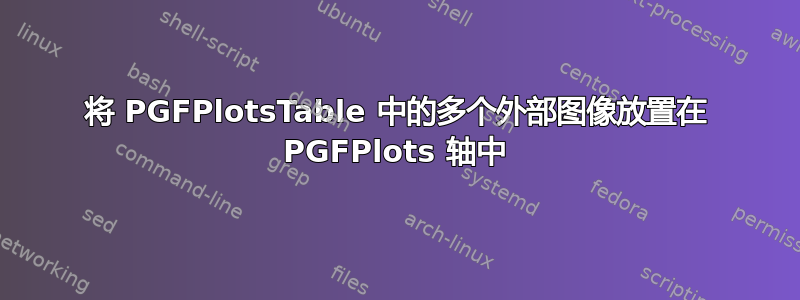 将 PGFPlotsTable 中的多个外部图像放置在 PGFPlots 轴中