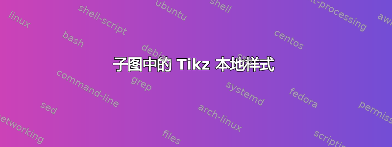 子图中的 Tikz 本地样式