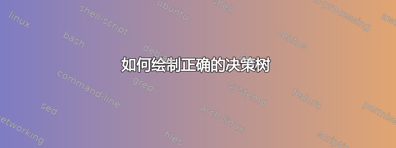 如何绘制正确的决策树