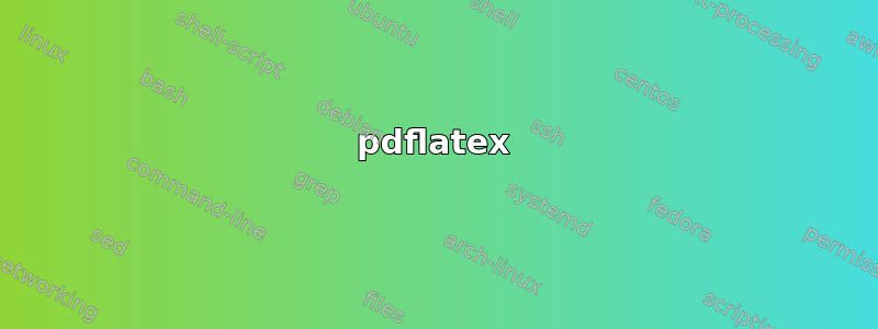 pdflatex