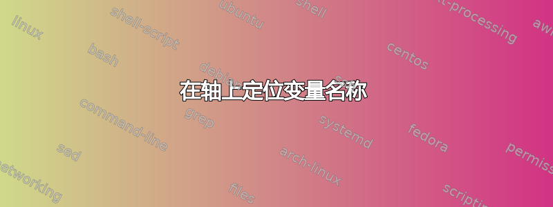 在轴上定位变量名称