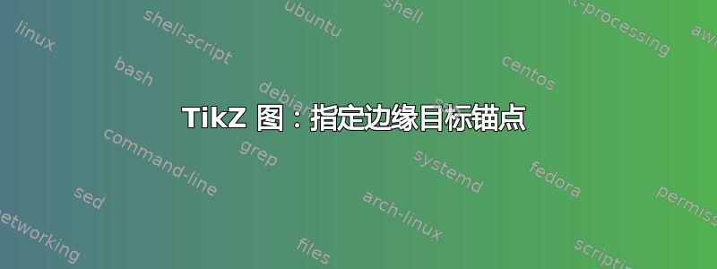 TikZ 图：指定边缘目标锚点