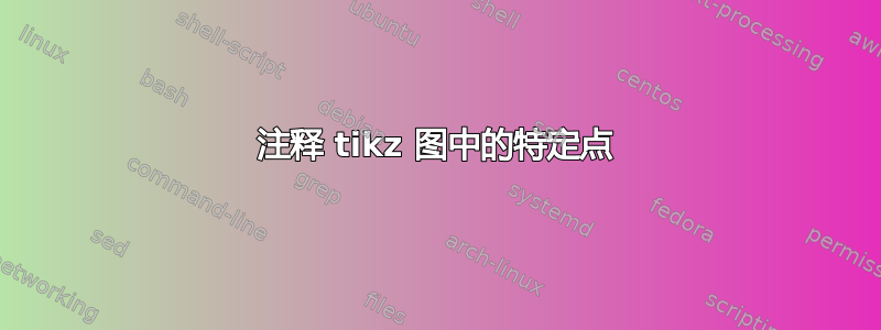 注释 tikz 图中的特定点