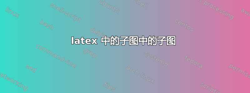 latex 中的子图中的子图