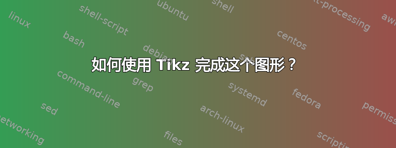 如何使用 Tikz 完成这个图形？